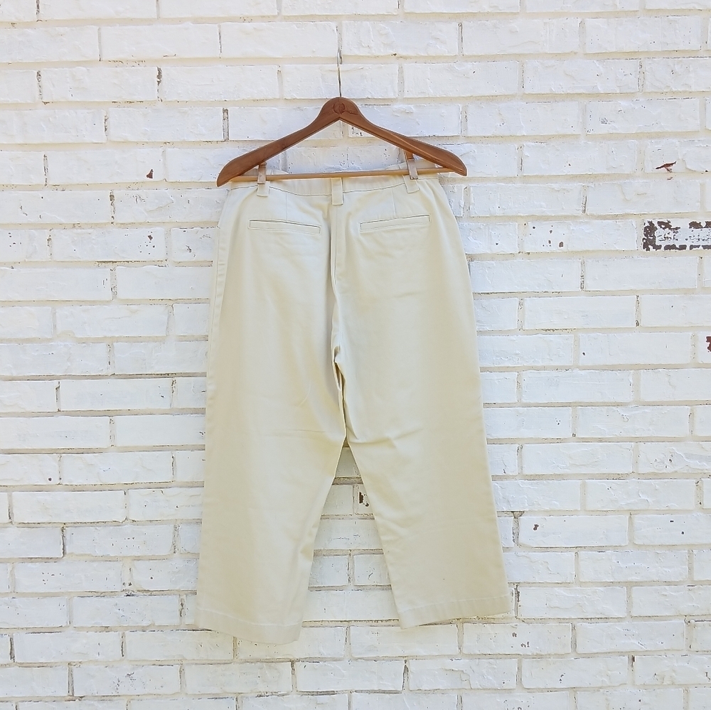 L.L. Bean Classic Fit Cotton Twill Pants Ankle Crop - Picture 4 of 5